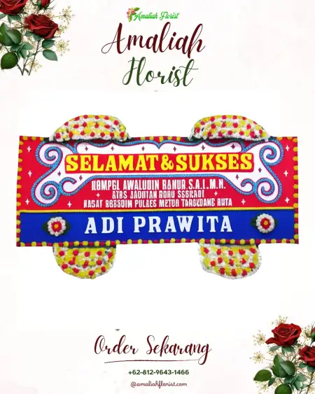 Papan Bunga Ucapan Selamat Biwan